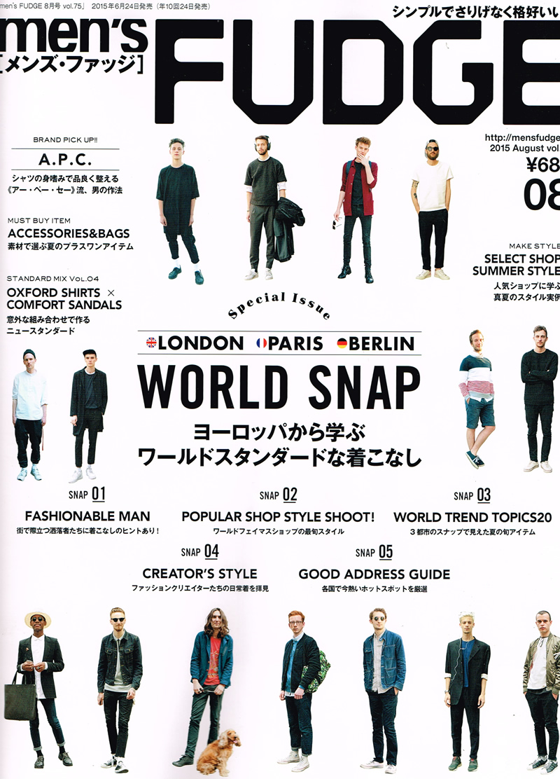 Ichi掲載誌 Mens Fudge 15年8月号 Ichi いち 公式hp シルバーアクセサリー 革小物